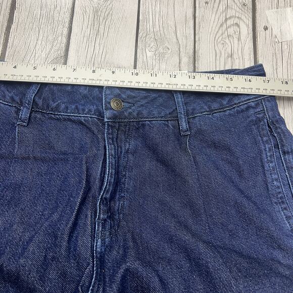 Liz Claiborne Loose Fit Wide Leg Trouser/ Mid Rise Blue jeans Size 10 - Picture 3 of 11